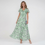 Vessira - Elegant Floral Maxi Dress