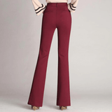 Elegant Women's Tailored High-Waisted A-Line Trousers