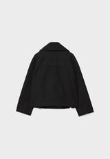 Elvarine - Women Double Breasted Short Jacket