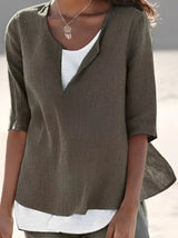 Marisse - Elegant bluse med lagdelt effekt