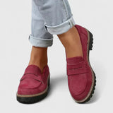Anvera – Mocasines gruesos sin cordones para mujer