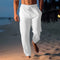 Pantalón ancho de lino para hombre en verano - Naville