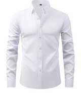 Premium Men's Wrinkle-Free Stretch Formal Shirt