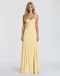 Ava Corset Maxi Dress - Yellow