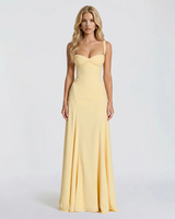 Ava Corset Maxi Dress - Yellow