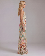 Phoebe Boho Crochet Maxi Dress - Multicolor