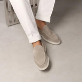 Men's Suede-Look Slip-On Loafers with Comfort Sole