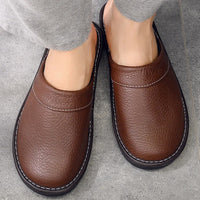 Xavier | Mens Leather Slippers – Ergonomic Comfort-1