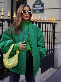 Calantha - Womens Oversized Bomber Jacket