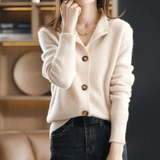 Anya – Women’s Cashmere Cardigan with Comfortable Fit