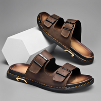 Ricky – Moderne Herrensandalen mit zwei Riemen