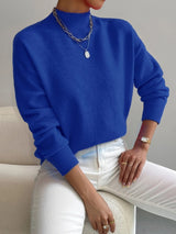 Faith – Maglione donna comodo con collo alto finto