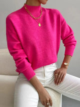 Faith – Maglione donna comodo con collo alto finto
