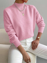 Faith – Maglione donna comodo con collo alto finto