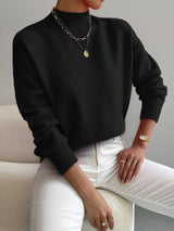 Faith – Maglione donna comodo con collo alto finto