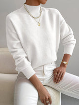 Faith – Maglione donna comodo con collo alto finto