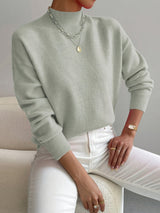 Faith – Maglione donna comodo con collo alto finto