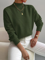 Faith – Maglione donna comodo con collo alto finto