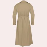 Image of Men's Double-Breasted Long Trench Coat