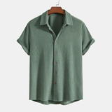 Georgie – Men’s Casual Two Piece Shirt And Shorts Set