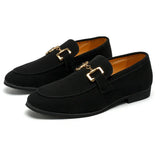 Edwarden – Mens Slip On Loafers With Metal Detail