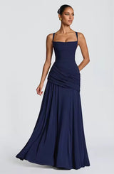 Miss | Maxi Jurk Dames Bruiloft - Viscose - Miss Madera