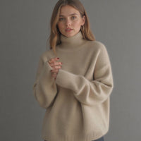Liora – Oversized-Kaschmir-Rollkragenpullover für Damen