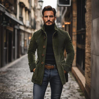 Thorne – Men’s Corduroy Coat with Slim Fit