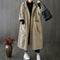 Oversized klassisk trenchcoat med bælte til kvinder