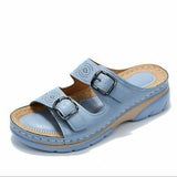 Women's Orthopedic Buckle Strap Sandals - Wide Fit, Arch Support, Casual Summer Walking Shoes