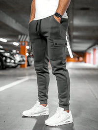 Torvian - Men Jogging Trousers With Turn Pocket