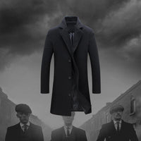Henric – Cappotto da uomo stile militare dal taglio intramontabile e con fodera calda