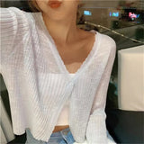 Cárdigan de punto para mujer de verano