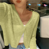Cárdigan de punto para mujer de verano