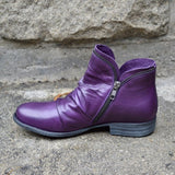Varelle – Women Autumn Leather Ankle Boots