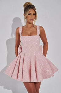 Image of Women's Bow A-Line Mini Dress