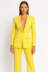 Image of Women's Wide-Leg Pant Suit Set