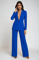 Image of Women's Wide-Leg Pant Suit Set