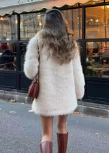 Sorvella – Cappotto morbido da donna con collo rialzato