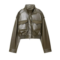 Laurenna – Women's Zip Up Biker Jacket